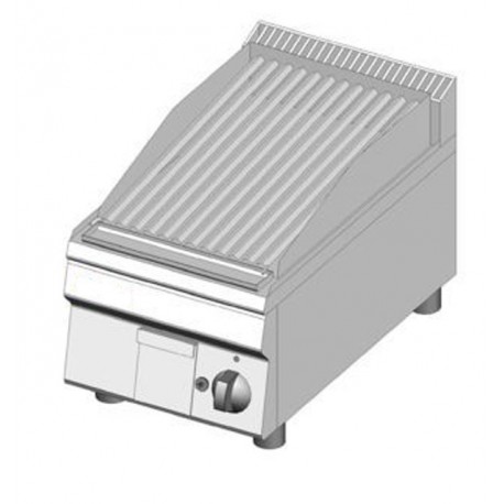 Griglia pietra lavica 35 x 60 a GAS da banco