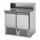 Tavolo pizza refrigerato 2 porte + piano in granito