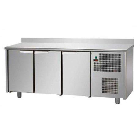 Tavolo Refrigerato GN 1/1  3 porte con alzatina prof. 70 cm
