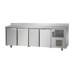 Tavolo Refrigerato GN 1/1  4 porte con alzatina prof. 70 cm