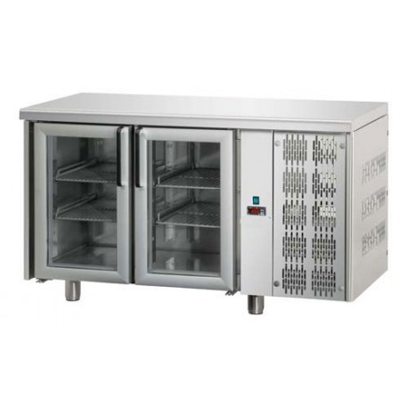 Tavolo Refrigerato GN 1/1  2 porte prof. 70 cm porte vetro