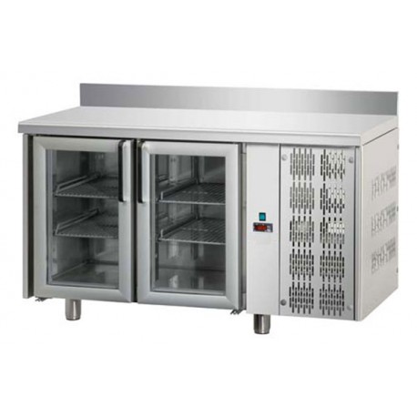 Tavolo Refrigerato GN 1/1  2 porte con alzatina prof. 70 cm