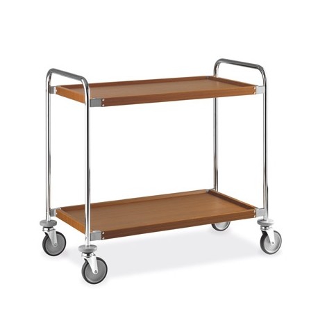 Carrello Cromato a 2 Piani