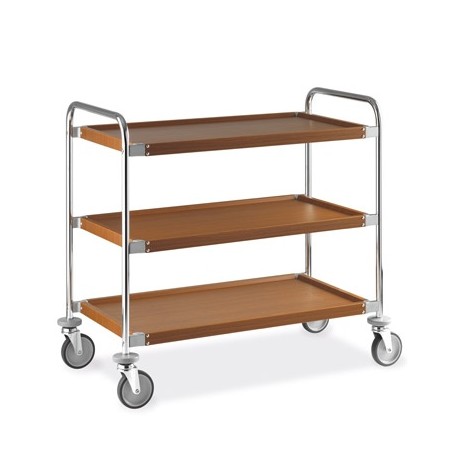Carrello Cromato a 3 Piani
