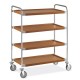 Carrello Cromato a 4 Piani