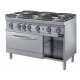 Piano cottura 6 fuochi GAS 120x70 con forno GAS