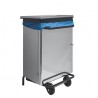 Pattumiera inox 110 litri