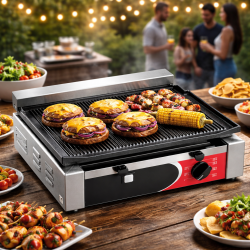 Top Piastra ghisa piano rigato 