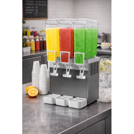 Erogatore di bevande fredde 3 gusti vasca 12 litri