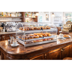 Vetrina riscaldata 2 piani