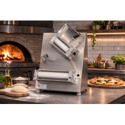 Stendipizza rulli inclinati da 10/30 cm acciaio