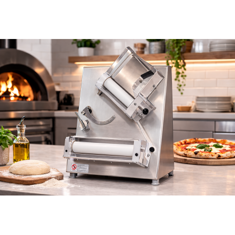 Stendipizza rulli inclinati da 10/40 cm acciaio