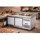 Tavolo Pizza refrigerato GN 1/1 2 porte e piano in granito