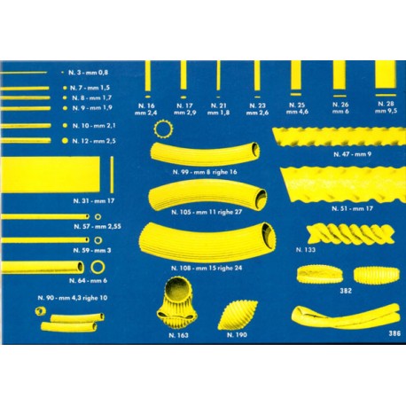 Trafile in Bronzo per Macchina Pasta da 1,7 Kg impasto