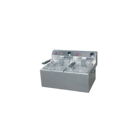 Friggitrice elettrica 8 + 8 litri